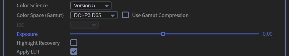 BRAW Studio Panel Premiere Pro Batch Change Settings ISO disabled