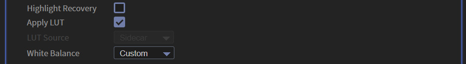 BRAW Studio Panel Premiere Pro Batch Change Settings LUT Source disabled