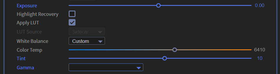 BRAW Studio Panel Premiere Pro Batch Change Settings - Settings not the same