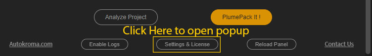 Autokroma_PlumePack_Premiere_Pro_Open_Desktop_popup_Settings_License_tuto