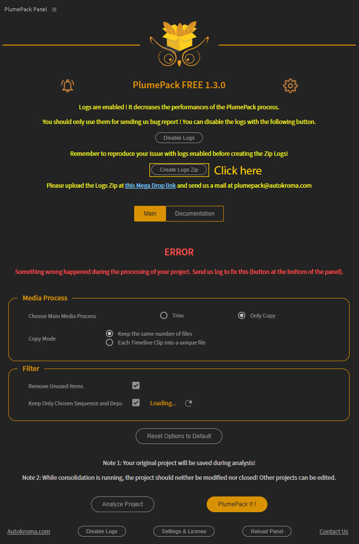 Autokroma_PlumePack_Premiere_Pro_Panel_Premium_Create_Zip_Logs_tuto