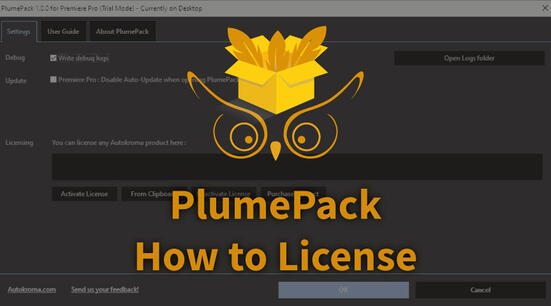How to License PlumePack
